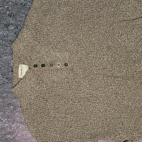 Vintage. USA Materials. 90s. Eddie Bauer. Fisherman Sweater. Men's size XL - Picture 6 of 14